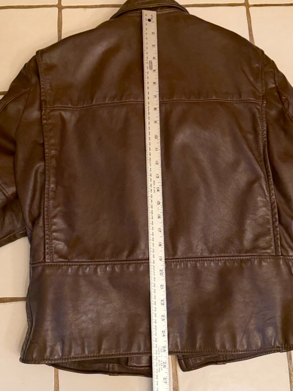 Vintage 70s/80s Brooks Leather Sportswear Cafe Racer Jacket w/ Faux Fur Liner - Picture 5 of 12